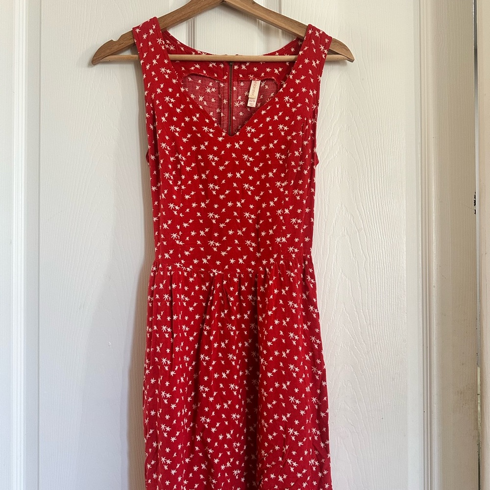 Target Red Floral Sleeveless Dress
